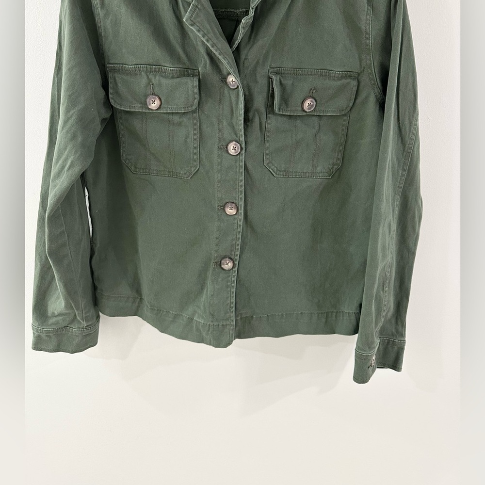 Sanctuary Button Front Jacket Olive Size Medium - image 4